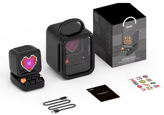 Divoom Ditoo Plus – Retro Pixel Art Bluetooth Reproduktor